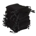 100Pcs Jewelry Drawstring Velvet Bag Soft Suede Pouch 5x7cm 7x9cm 9x12cm Small Gift Packaging Pocket For Rings Earrings Bracelet