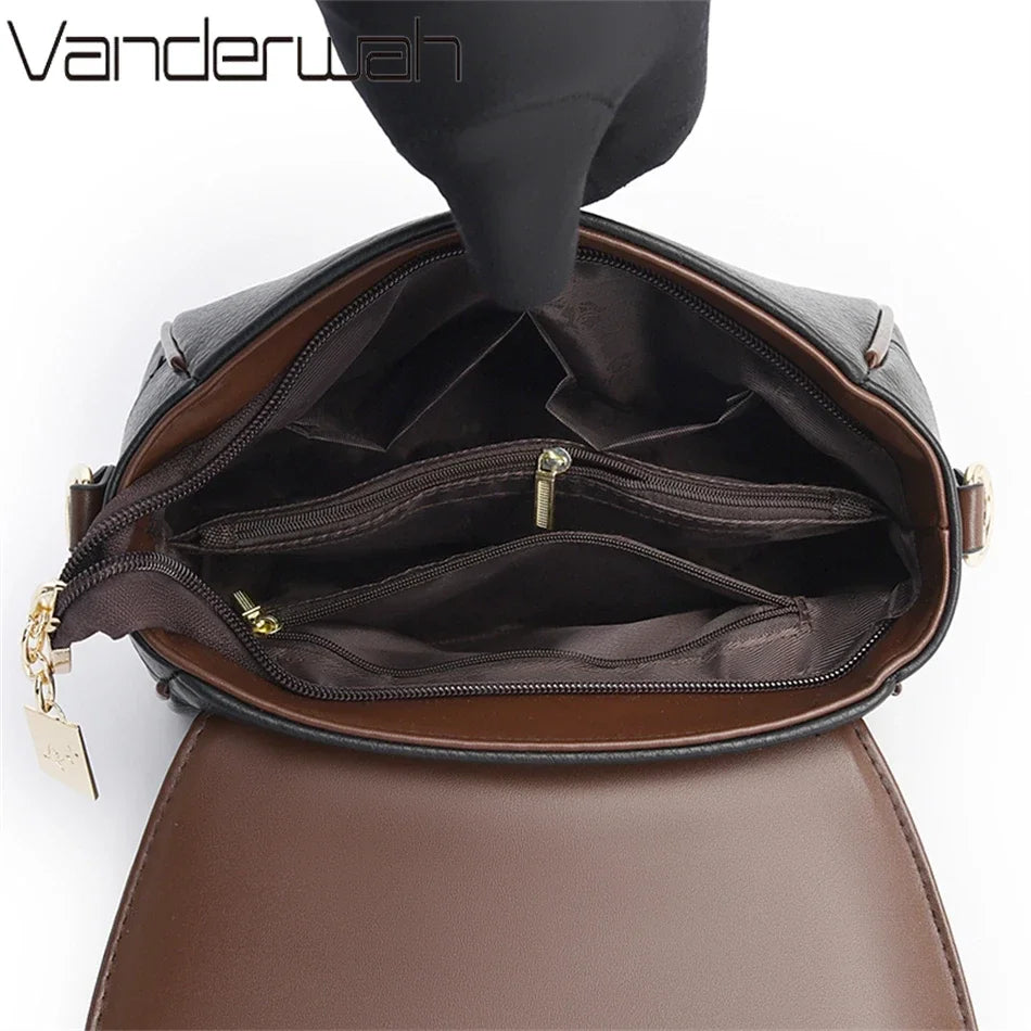 Solid Color Top Quality Leather Small Shoulder Bagsfor Women 2026 Hot Messenger Bags with StrapDesigner Crossbody Bag Sac AMain