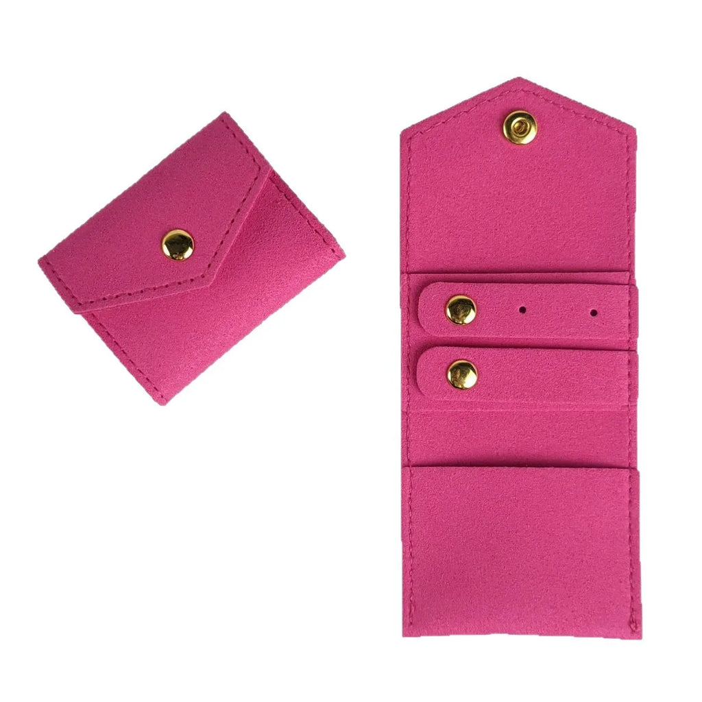 Mini Jewelry Display Bag Multi-Functional Portable Jewelry Roll Case Foldable Jewelry Pouch Exquisite For Business Trips Gift