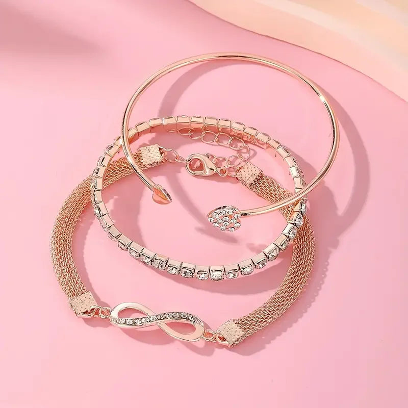 Vintage Infinity Bracelet Set