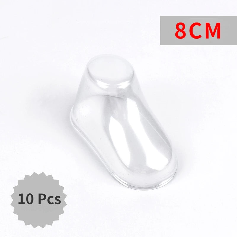 10Pcs Baby Shoe Stretcher Socks Display Stand Clear PVC Child Booties Showcase Support Frame Feet Plastic Shoe Trees