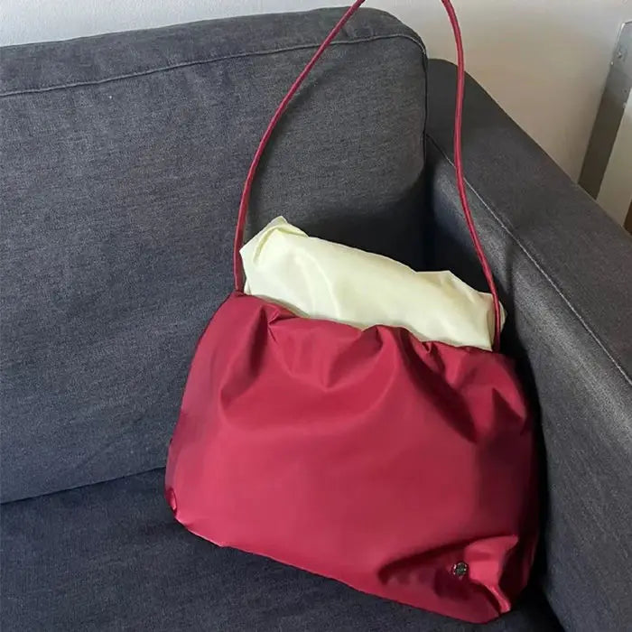 Women Bags 2025 New Nylon Korean Fashion Spring Cloud Shaped Shoulder Bag Handbag High-Capacity