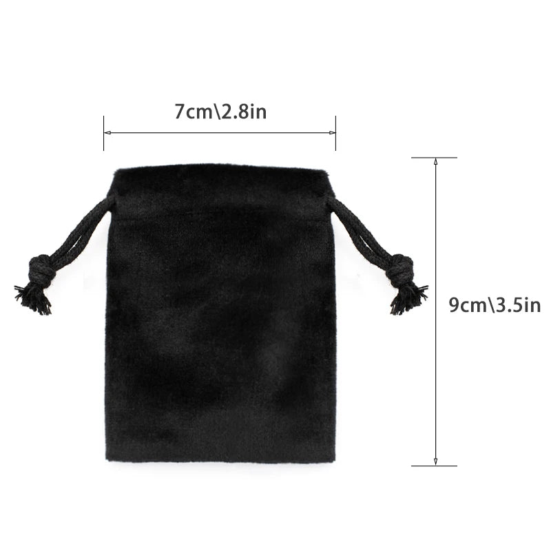 Multi Color Velvet Bag Jewelry Packing Velvet Drawstring Pouches Jewelry Gift Bags Display Chain Ring Packing Bags As Gift 120p