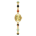 Fashion Casual Women's Watches Natural Jade Bracelet Digital Oval Dial High-end Ladies Wristwatch Watches For Woman Accessory