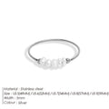 EManco Fashion Freshwater Pearls High Quality Stainless Steel Gold-Plated Round Rings Holiday Jewelry Gifts Wholesale