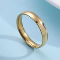 Classic 4mm Curved Stainless Steel Couple Ring Charm Men Women Titanium Steel Rings Best Party Gift Jewelry
