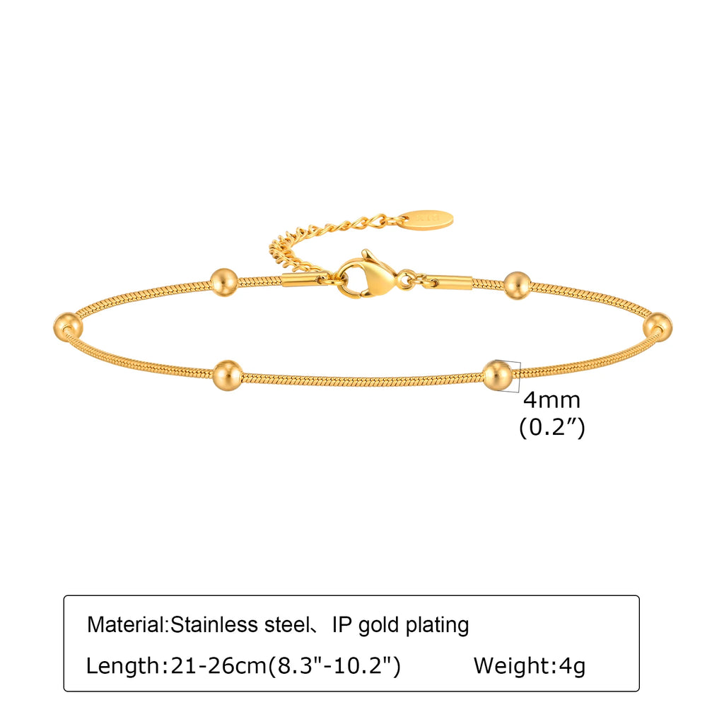 Stainless Steel Lucky Evil Eye Anklet Bracelet for Women, Blue Eye Beaded Chain Foot Anklets Summer Beach Lucky Amulet Gift