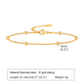 Stainless Steel Lucky Evil Eye Anklet Bracelet for Women, Blue Eye Beaded Chain Foot Anklets Summer Beach Lucky Amulet Gift