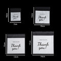 100pcs/lot Plastic Transparent Bags Self Adhesive Thank you Bag for DIY Candy Jewelry Display Packaging Cookies Storage Gift Bag