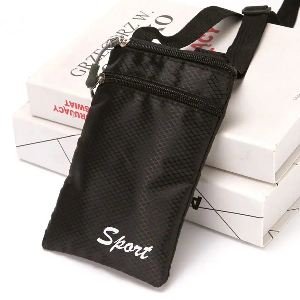 Fashionable Solid Color Phone Bag Square Simple Shoulder Bag Crossbody Bags Outdoor Hanging Bag Coin Purse Letter Storage Bag
