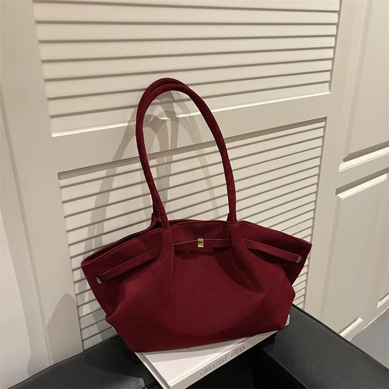 Autumn Women Leisure Shoulder Bag Comfortable and Versatile Texture Crossbody Tote Handle Bag Fashion Luxury Simple Storage Bag