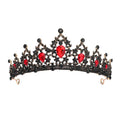 KMVEXO Baroque Vintage Princess Queen Bridal Crown Headwear Crystal Tiara For Women Wedding Crown Hair Dress Accessories