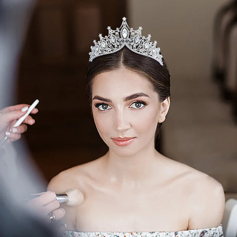 Children's Crystal Crown Headdress Baroque Temperament Performance Crown Little Princess Dress Birthday Gift Hair Accessories