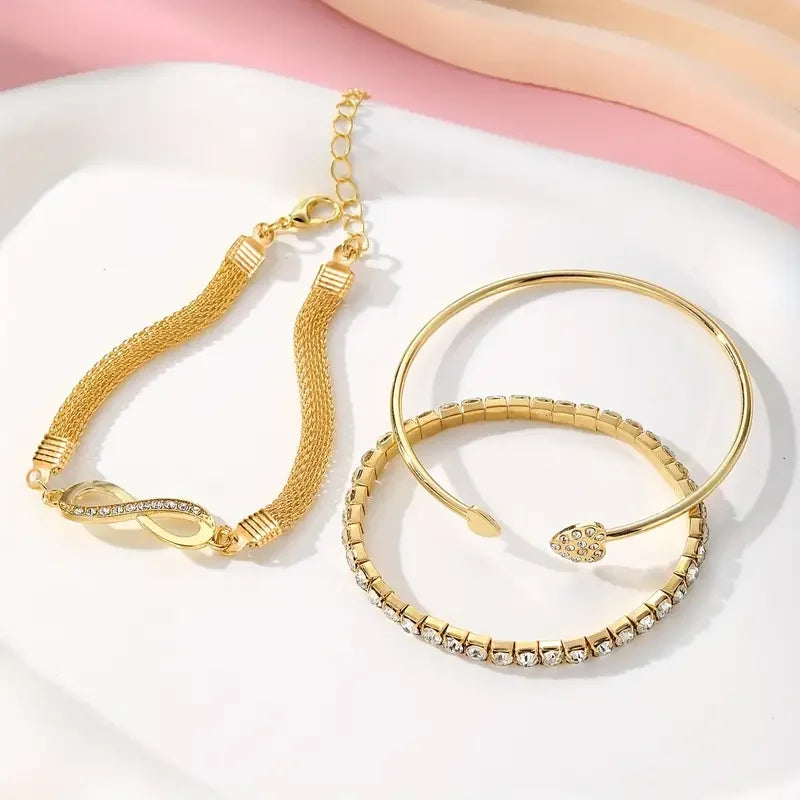 Vintage Infinity Bracelet Set
