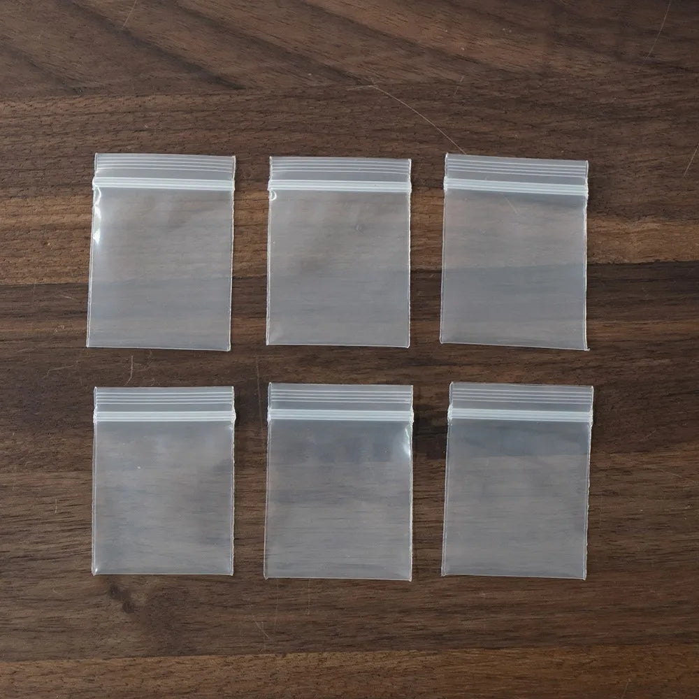 100/300/500Pcs Plastic Transparent Ziplock Bags Food Packaging Jewelry Packing Pouches For Jewelry Display Storage Bag Wholesale