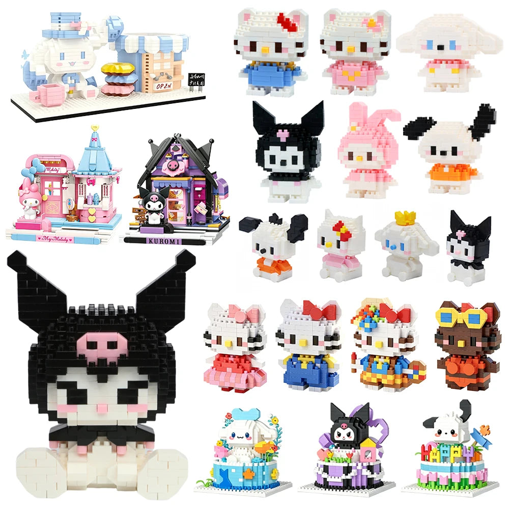 Sanrio Building Blocks – Hello Kitty & Kuromi DIY Figures